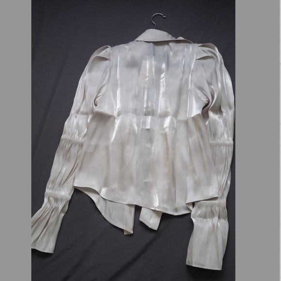 Fancy Long Sleeve Satin Shirt - Picture 2 of 4